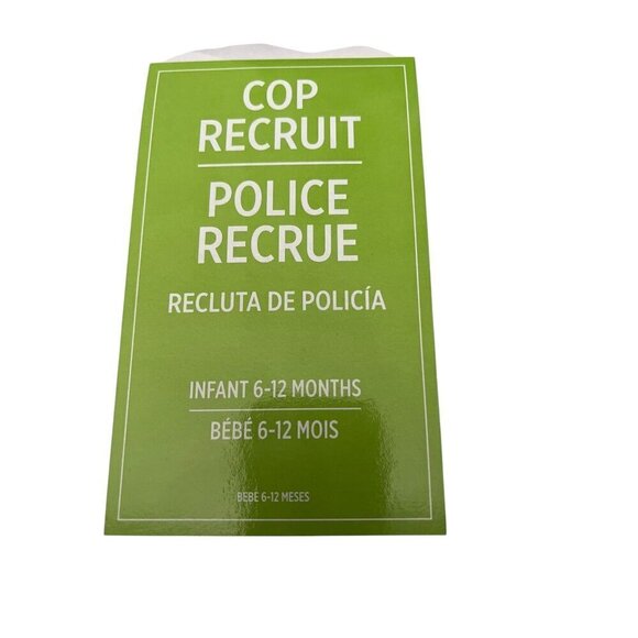 Infant 6-12 Months Policeman Cop Recruit Halloween Costume - Picture 5 of 6